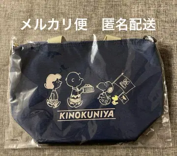 미개봉 PEANUTS 키노쿠니야 숄더 포함 미니백 네이비 스누피