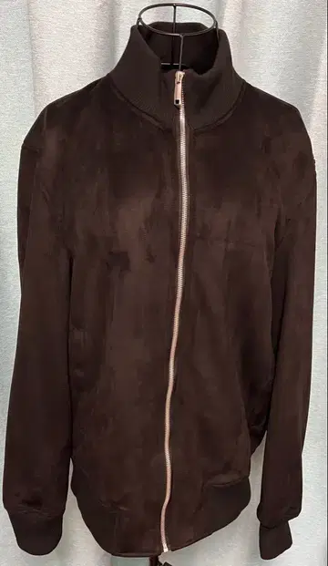 [컨디션 최상] 다크 브라운 스웨이드풍 자켓