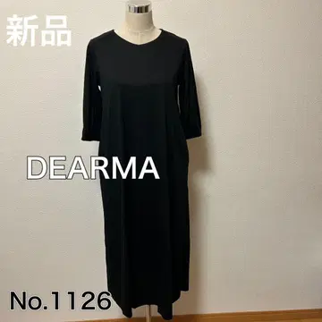 새상품 DEARMA 면100 어른 심플 롱 원피스