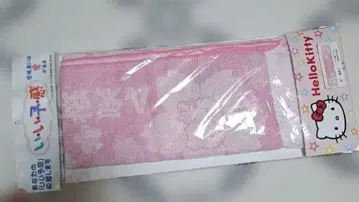 레어 에히메산 Hello Kitty 벚꽃 무늬 거즈 직조 머플러