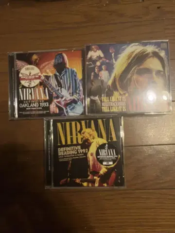 NIRVANA 컬렉터즈 CD 3장 세트 레어 새상품급