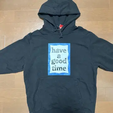 have a good time 블랙 후드티 L 사이즈