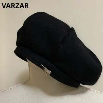 VARZAR 볼드 메탈 칩 울 베레모