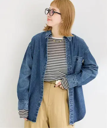 B.C STOCK DU JOUR/듀  JEAN BD 셔츠