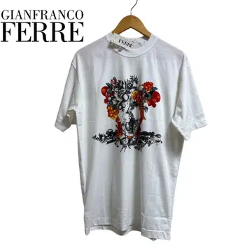 미사용 새상품 GIANFRANCO FERRE 그래픽 T셔츠