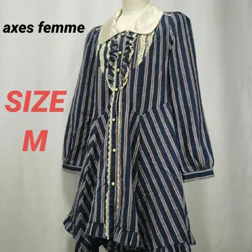 axes femme 엑시즈팜 스트라이프 프릴 원피스