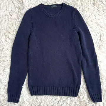 ZANONE 코튼 스웨터 5 게이지 네이비 44