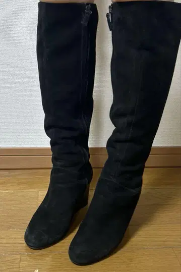 콜한 롱 부츠