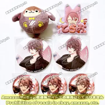 아이나나 토라오 네임 배지 캔뱃지 봉제 인형 7개 세트