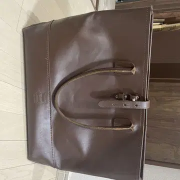 HERITAGE LEATHER CO. 브라운 가죽 토트백
