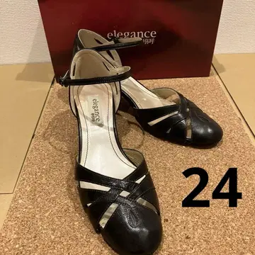 elegance 히미코 블랙 하이힐 펌프스 24