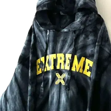 다이너마이트 EXTREME 타이다이 블리치 올 패턴 후드티 L 구제 의류