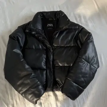 zara 가죽 다운 자켓