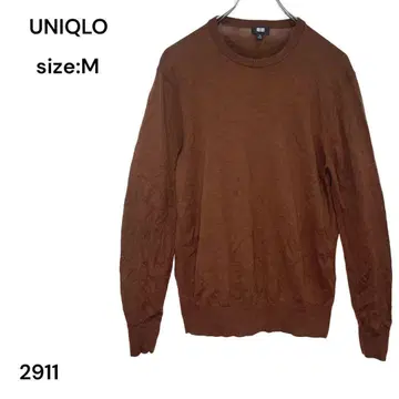 유니클로 UNIQLO 니트 상의 긴팔 M 모직 멋쟁이