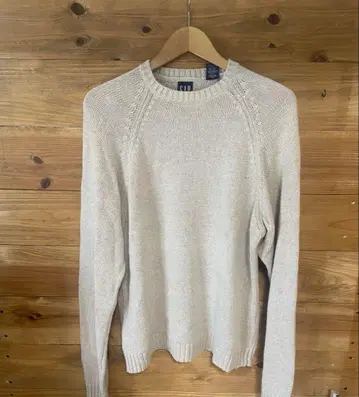 90s 올드 갭 코튼 니트 아이보리