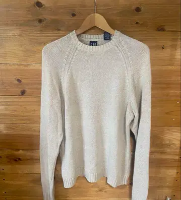 90s 올드 갭 코튼 니트 아이보리