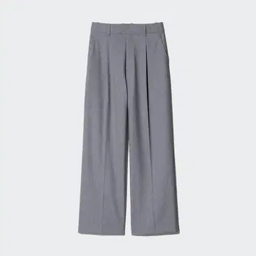 UNIQLO 턱 와이드 팬츠 05 GRAY XS 유니클로