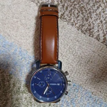 [ 새상품급 ] 남성용 FOSSIL 파랑 크로노그래프 손목시계