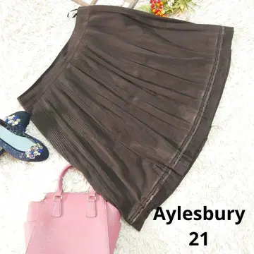 Aylesbury 플레어 스커트 (5L) 브라운/빅사이즈