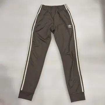 아디다스 오리지널 브라운 사이드 스트라이프 팬츠 XS