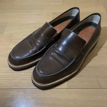 브라운 가죽 로퍼