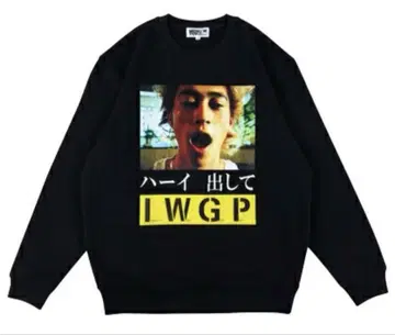 I.W.G.P. 킹 쿠보즈카 요스케 맨투맨 새상품 L 블랙