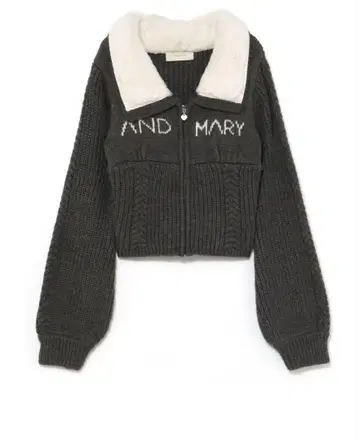 당일 발송 Mary 로고 집업 탑 andmary