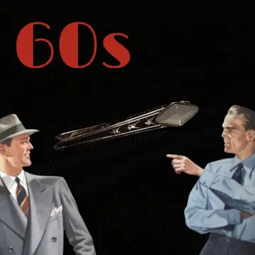 빈티지 넥타이 핀 로카빌리 영국 60s 아토믹 레트로 수트