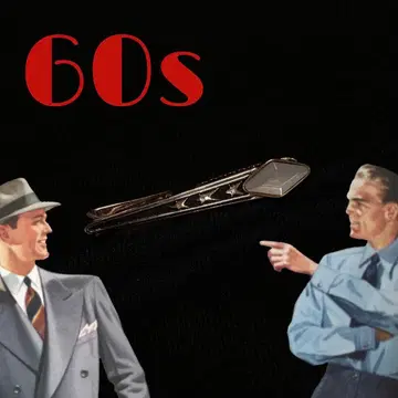 빈티지 넥타이 핀 로카빌리 영국 60s 아토믹 레트로 수트