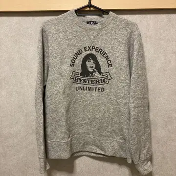 HYSTERIC GLAMOUR 그레이 맨투맨 M