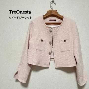 [ 미사용 새상품 ] [ TreOnesta ] 트위드 자켓