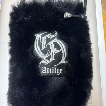 Amilige 블랙 퍼 사코슈