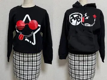 블랙 후드티/맨투맨