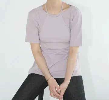 CLANE HALTER BUSTIER SET TEE