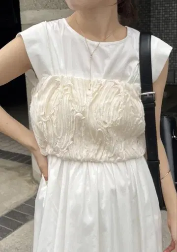 새상품급 카프리슈 레마쥬 아이보리 레이스 뷔스티에