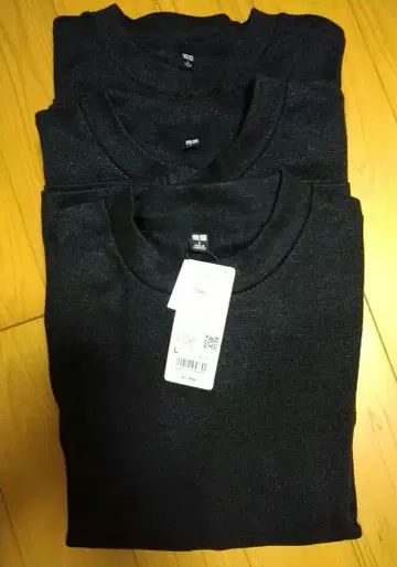 UNIQLO 소프트 니트 플리스 T [3개] 묶음 세트