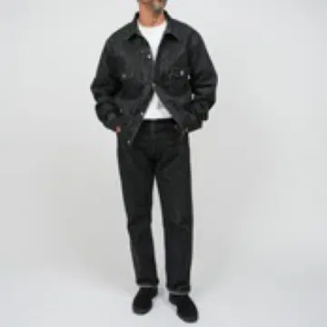 OVY Black Washed Heavy Oz Denim Jacket