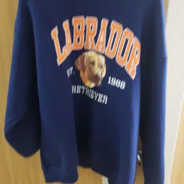 Labrador 개 프린트 네이비 트레이닝복