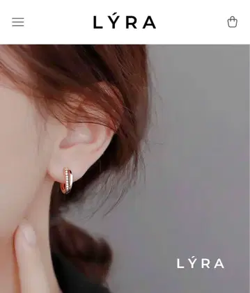 LYRA 귀걸이 로즈 골드