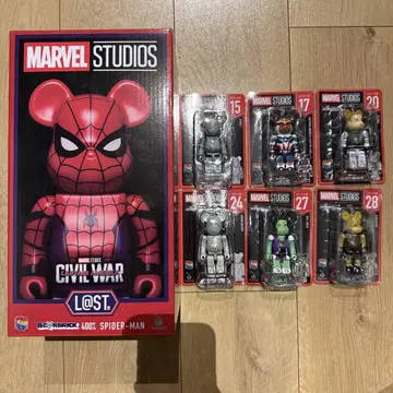 MARVEL BE@RBRICK 해피 복권 라스트 원 베어브릭 세트