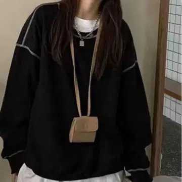 사키시마 도쿄 아웃 스티치 트레이닝복/맨투맨 프리 무지 긴팔
