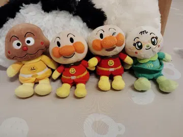 호빵맨 봉제 인형 4개 세트