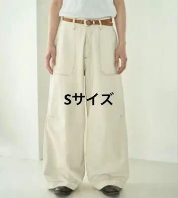 24SS Camphor wood wide baggy nep jeans