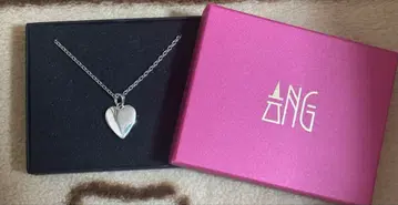 ANG 실버 하트 목걸이 45cm