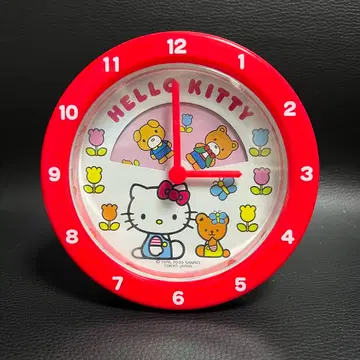 [정크제품] 헬로키티 벽시계 탁상시계 2000년 헤이세이 레트로