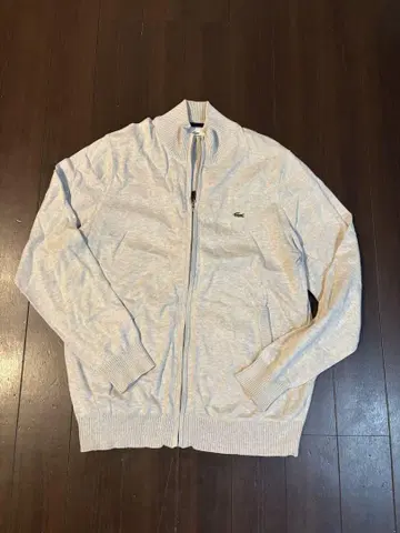 LACOSTE 그레이 집업 가디건 사이즈 5