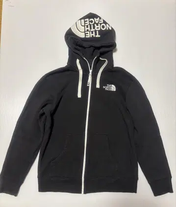 THE NORTH FACE 블랙 풀 집업 후드티 S