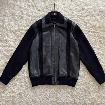 레트로 구제 의류 VINTAGE 가죽 자켓 드라이버 니트 램 가죽