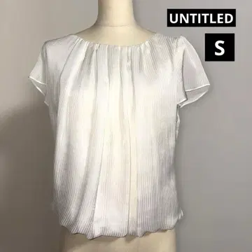 UNTITLED 반팔 블라우스 화이트 S 사이즈