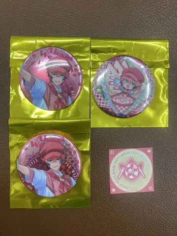 니지산지 아카기 웬 마리온 크레이프 캔뱃지 특전 씰